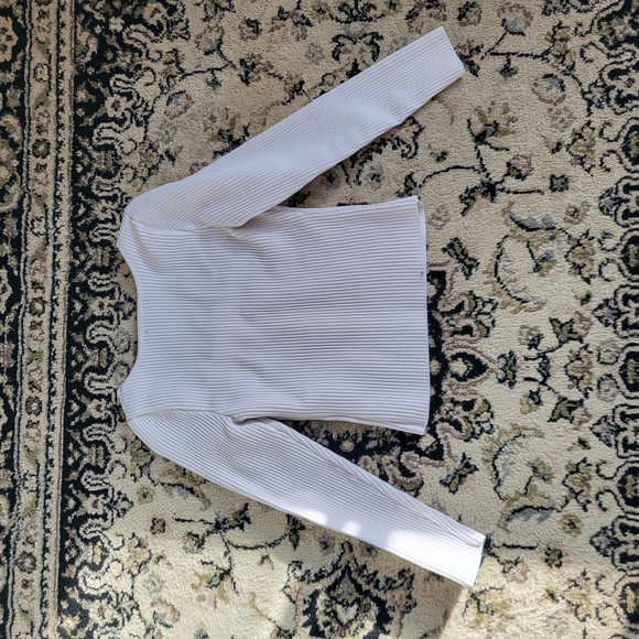 Sincerely Jules White Ribbed Top - Picture 3 of 3